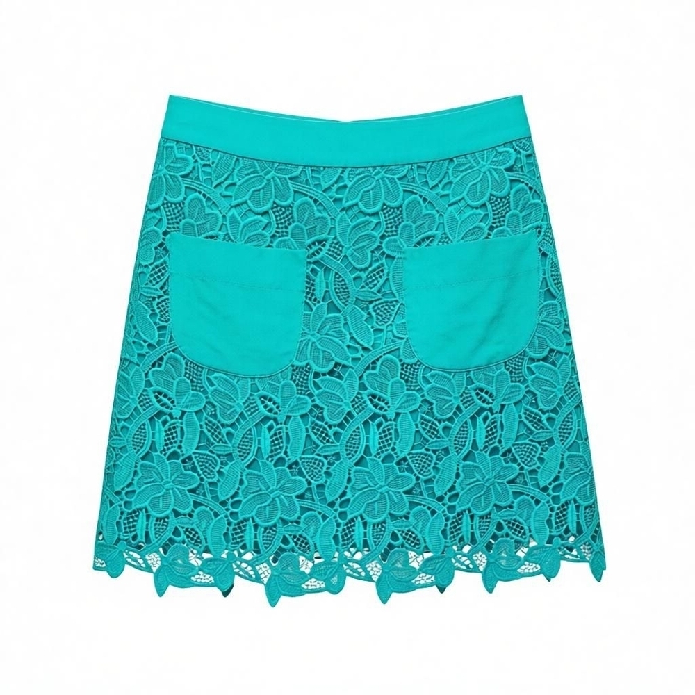 NEW Trina Turk Flores Skirt Lace Oceano NWOT - Picture 1 of 11